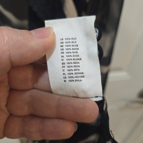 RARE Archive 2004 Karl Lagerfeld x H&M 100% SILK Blouse Sz 10 Collector's Piece - Picture 6 of 8